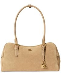 Ralph Lauren - Large Marcy Suede Shoulder Bag - Lyst