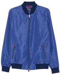 Kiton - Checked Zip-Front Bomber Jacket - Lyst
