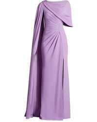 Tadashi Shoji - Draped Cape Dress - Lyst