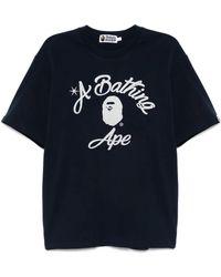A Bathing Ape - Chain Stitch College T-Shirt - Lyst