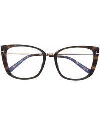 Tom Ford - Tortoiseshell-Effect Cat-Eye Glasses - Lyst