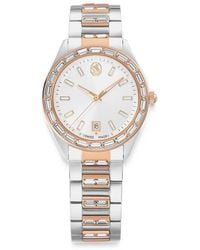 Swarovski - Matrix 35Mm Crystal-Embellished Bezel Watch - Lyst