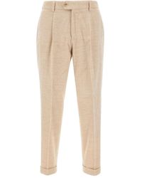 BOSS - Pleated Corduroy Trousers - Lyst