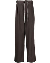 Maison Margiela - Drawstring Straight-Leg Trousers - Lyst