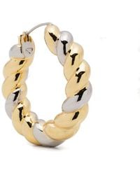 Eddie Borgo - Two-Tone Rope Hoop Earrings - Lyst