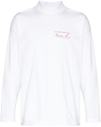 Martine Rose - Logo-print Long-sleeve T-shirt - Lyst
