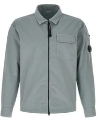 C.P. Company - Organic Gabardine Zipped Lens Overshirt - Lyst