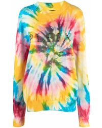 Philipp Plein - Tie-Dye Print Cotton-Blend Sweatshirt - Lyst
