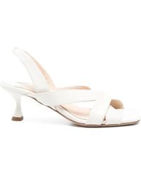 Anna F. - 60Mm Camelia Slingback Cross-Strap Sandals - Lyst