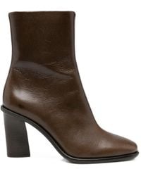 Soeur - Leather Block-Heel Ankle Boots - Lyst