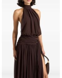 Manière De Voir - Matilda Draped Hardware Maxi Dress - Lyst