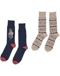 Polo Ralph Lauren - Polo Bear Fair Isle-Knit Socks (Set Of Two) - Lyst