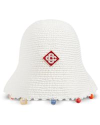 CASABLANCA - Crocheted Logo-Appliqué Bucket Hat - Lyst