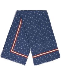 Bally - Logo-Print Cashmere-Modal Scarf - Lyst