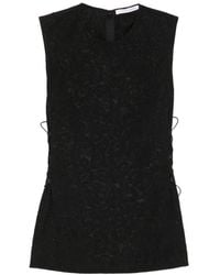 Cecilie Bahnsen - Fellen Textured Peplum Top - Lyst