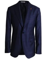 Pal Zileri - Vicenza Single-Breasted Checked Wool Blazer - Lyst