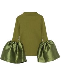 Marques'Almeida - Ribbed Puff-Sleeve Top - Lyst