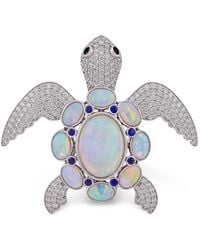Ashna Mehta - Opal And Diamond Turtle Bag Charm - Lyst