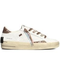 Crime London - Sk8 Deluxe Glitter-Panel Sneakers - Lyst
