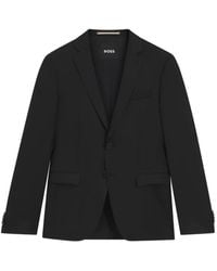 BOSS - Virgin-Wool Single-Breasted Blazer - Lyst