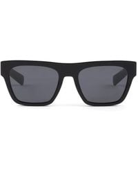 Prada - Logo-Print Rectangle-Frame Sunglasses - Lyst