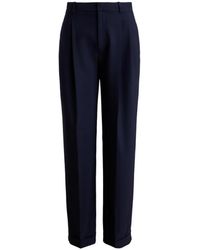 Polo Ralph Lauren - Pleated Wide-Leg Trousers - Lyst