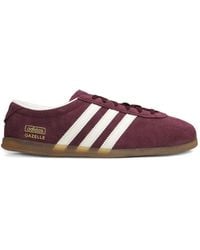 adidas - Gazelle Lo Pro Striped Suede Sneakers - Lyst
