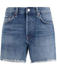 Agolde - Pantalones Vaqueros Cortos Deshilachados - Lyst