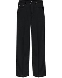 Rick Owens - Pressed-Crease Wide-Leg Wool Trousers - Lyst