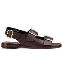 Doucal's - Buckle Leather Sandals - Lyst