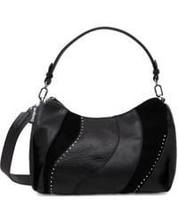 Desigual - Medium Waves Panelled Studded Tote Bag - Lyst