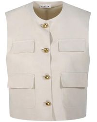 P.A.R.O.S.H. - Parosh Gilet Graisa Sand - Lyst