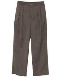 Hevò - Pleated Elasticated-Waist Trousers - Lyst