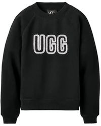 UGG - Logo-Detail Crew-Neck Sweatshirt - Lyst