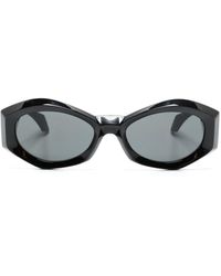 Versace - Medusa Plaque Irregular-frame Sunglasses - Lyst