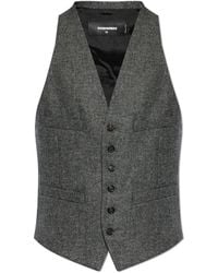 DSquared² - Wool Vest - Lyst