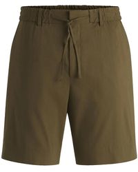 BOSS - Drawstring Bermuda Shorts - Lyst