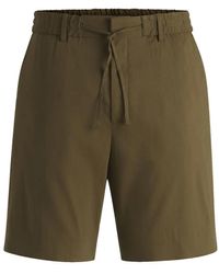 BOSS - Drawstring Bermuda Shorts - Lyst