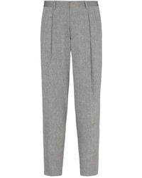 Giorgio Armani - Pantaloni Con Pieghe Frontali - Lyst