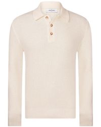 Gran Sasso - Waffle-Knit Wool Polo Shirt - Lyst