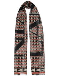 Lanvin - Geometric-Pattern Scarf - Lyst