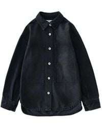 Studio Nicholson - Paso Boxy Blouse Met Vervaagd Effect - Lyst