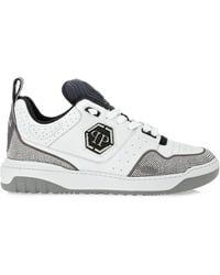 Philipp Plein - Hexagon Crystal Low-Top Sneakers - Lyst