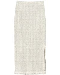 Twinset - Lurex-Detail Jacquard Midi Skirt - Lyst