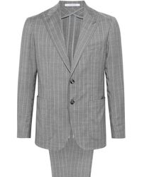 Tagliatore - Single-breasted Striped Wool Suit - Lyst