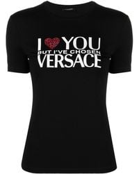 Versace - T-shirt "i ♡ You But..." - Lyst