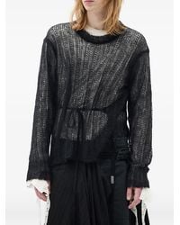 Ann Demeulemeester - Levar Open-Knit Sweater - Lyst
