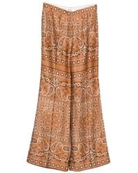 Sandro - ペイズリー ワイドパンツ - Lyst