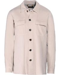 Moorer - Nowel-U08 Shirtjack Met Opgestikte Zak - Lyst