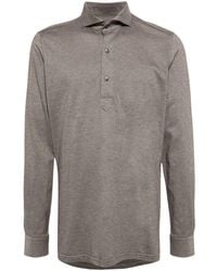 N.Peal Cashmere - Marseille Long-sleeve Polo Shirt - Lyst